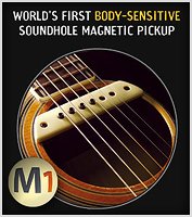 The LR Baggs M-1 Magnetic Soundhole Pickup with body sensing.