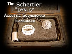 The Schertler DYN G topically applied Soundboard transducer